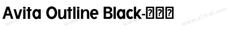 Avita Outline Black字体转换